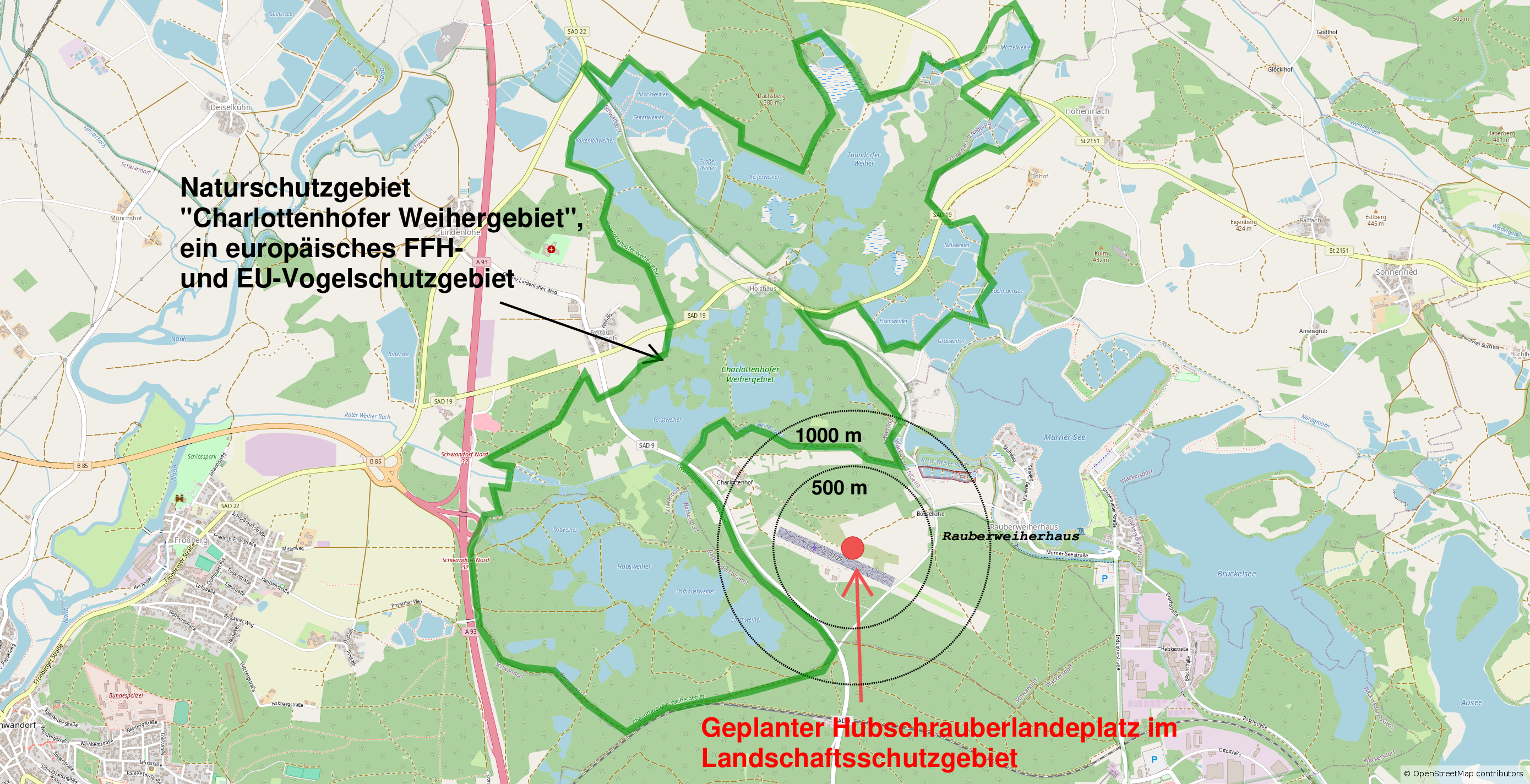 Übersichtsplan BN / Open Streetmap