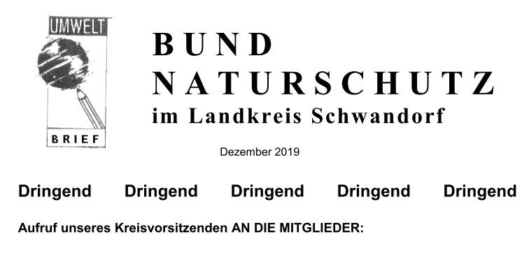 Rundbrief November 2019