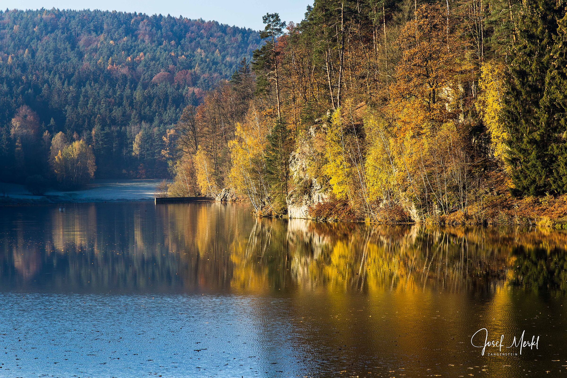 Herbststimmung bei Hillstett an der Schwarzach, Josef Merkl